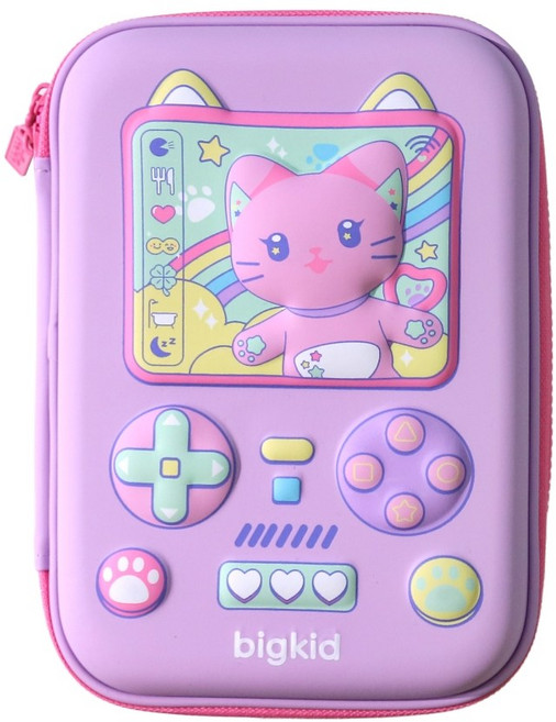 빅키드 강남필통 초등학생 어린이 키즈 대용량 3D 입체 필통 파우치, 플레이나오, 1개