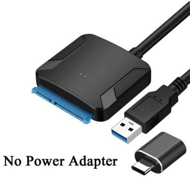3.52.5 인치 SSD HDD SATA III 하드 드라이브 디스크 변환기 용 SATA-USB 3.0 어댑터 케이블 12V 전원 어댑터가있는 UASP 지원, [01] Without Adapter, OTG Without Adapter, 01 Without Adapter