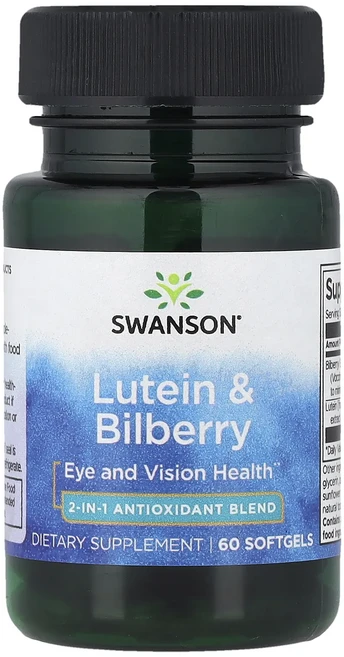 Swanson 루테인 & 빌베리 소프트젤 60정, Swanson 루테인  빌베리 소프트젤 60정, 1개 - 쿠팡
