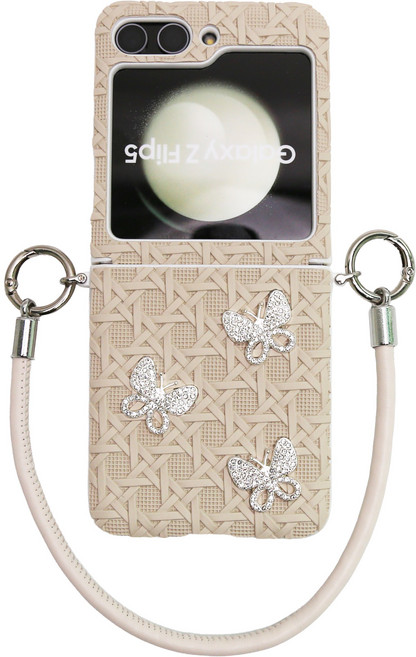 윰스모르 갤럭시 플립 힌지 보호 스트랩 케이스