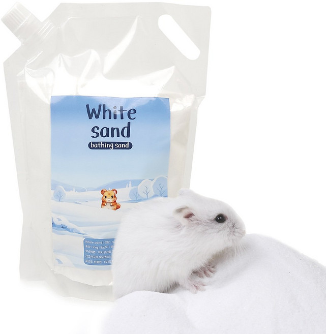햄스터 목욕모래, 1개, 2kg, 무향 흰모래