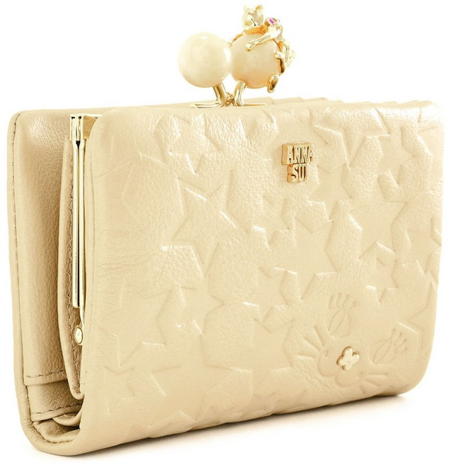 안나 수이 여성 장지갑 접이식 가마구치 골드 ANNA SUI 316832-68