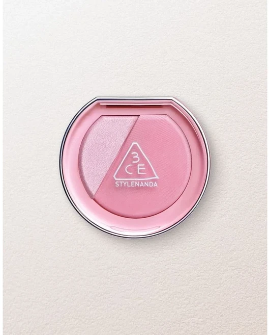 3CE 雙色腮紅打亮盤, 1個, 02, Slick