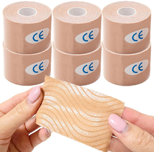 VOLAR 키네시올로지 스포츠 근육 테이핑 테이프 5cm x 5m 6개