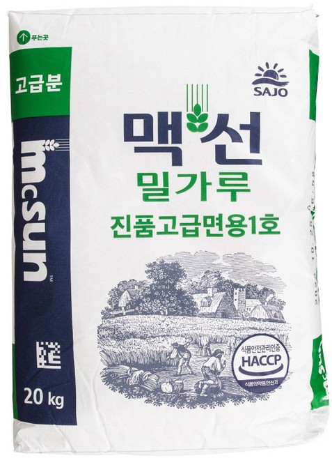 맥선 밀가루 진품고급면용1호 20kg, 1개