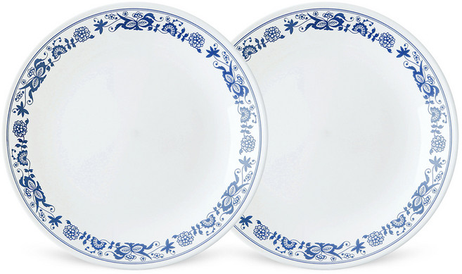 코렐 컨트리커트지 원형중접시 2P, 혼합, 1세트