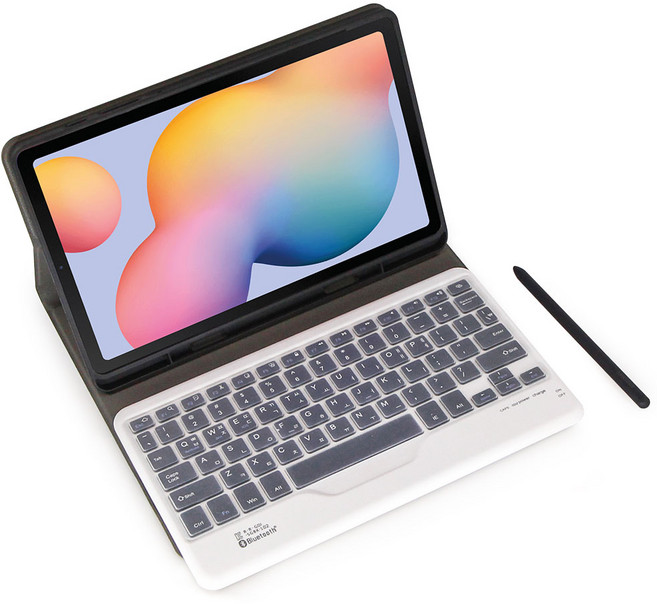 갤럭시탭S6 Lite 라이트 10.4 호환 블루투스 키보드 S펜수납 케이스 P610 P615, 01 GRAM키보드(S펜수납), 콤비 블랙, 기본, 1개