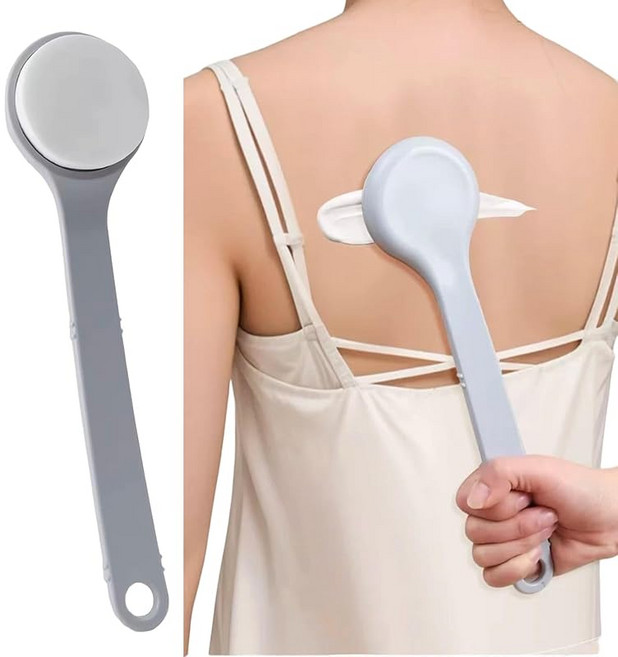 등 크림 그리는 도구 자체 페인트 막대 크림 로션 롱 핸들 타입 등에 크림을 바르는 도구 등 케어 도구 칠하다 막대 연고 회색, 1개