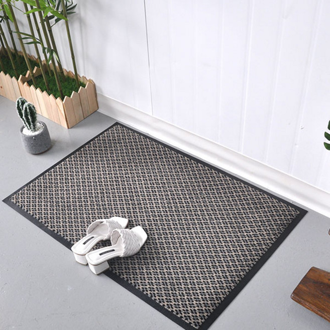 출입구 미끄럼방지 다이아나 현관매트, 그레이, 1개