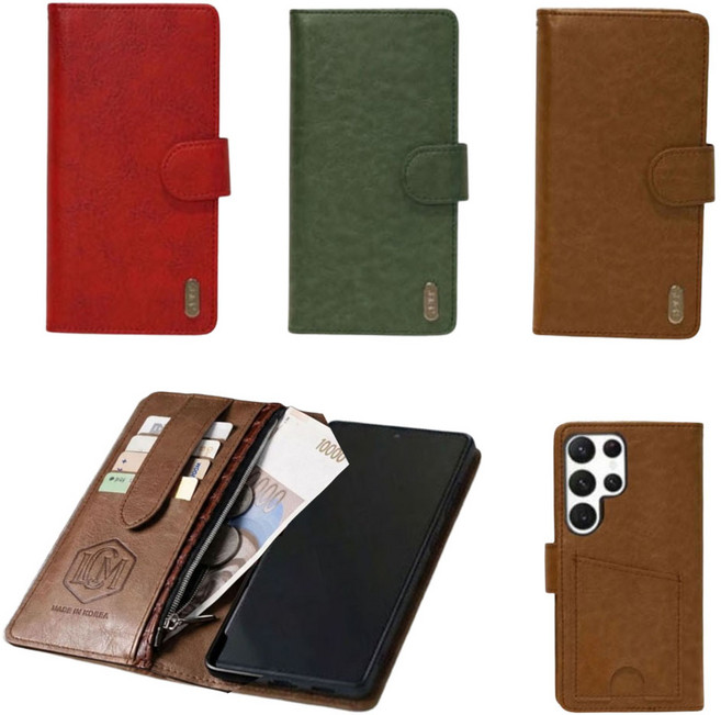 갤럭시 점프4 SM-M366K 뷰케이 지퍼다이어리형 편리한가죽지갑 카드수납지퍼 휴대폰 케이스