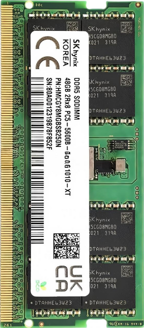 SK하이닉스 DDR5 노트북 메모리 48GB 5600MHz, 1개, HMCG96AEBSA106N