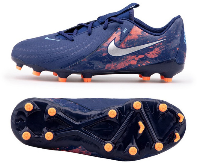 나이키 쥬니어 팬텀 GX II 아카데미 엘링 홀란드 포스9 FGMG 아동 축구화 네이비 HF1607-400