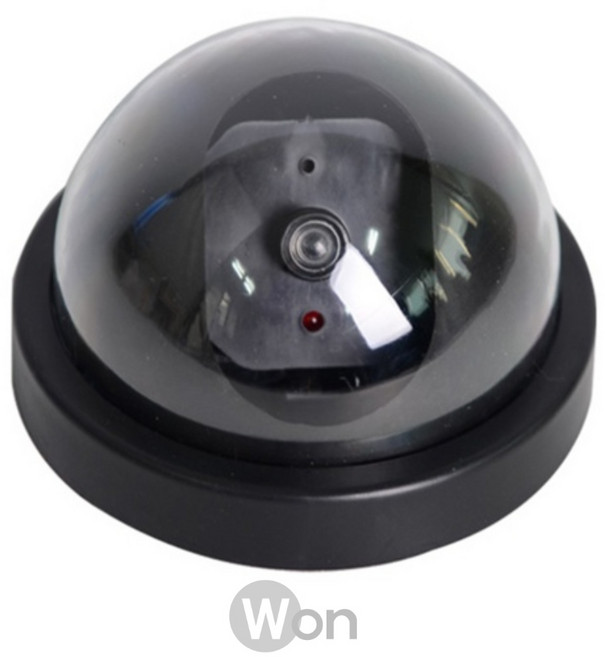 원마켓 돔형 모형CCTV 블랙 보급형 CCTV카메라, 단품