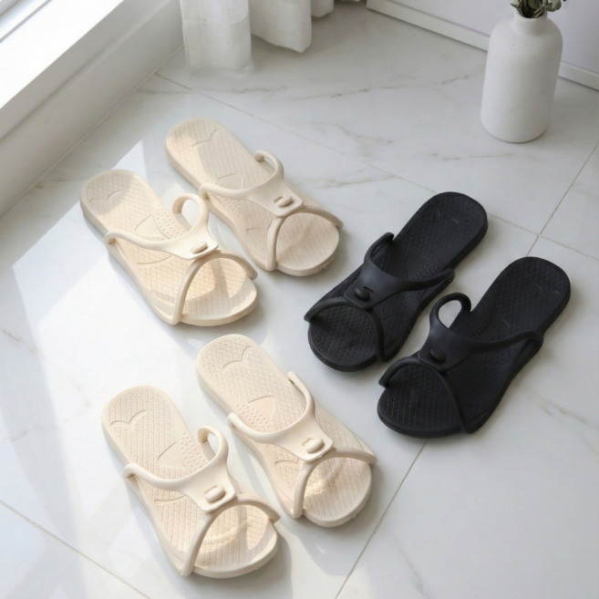 칼레오 휴대용 접이식 슬리퍼 여행용 기내용 초경량 실내화