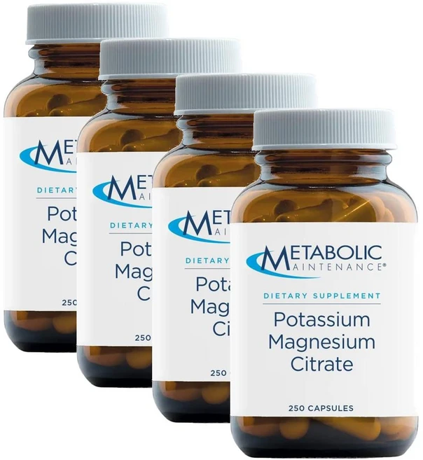 메타볼릭 포타슘 칼륨 마그네슘 시트레이트 캡슐 Metabolic Maintenance Potassium Magnesium Citrate, 4개, 250정 - 쿠팡