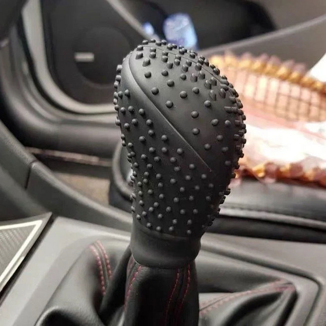 차량용 미끄럼방지 그립감 향상 실리콘 범용 기어봉 커버 / 트럭 화물차 버스, 1개, 실리콘기어봉(블랙)1