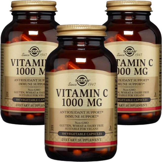솔가 비타민 C 1000mg 베지터블 캡슐, 100정, 3개 - 쿠팡