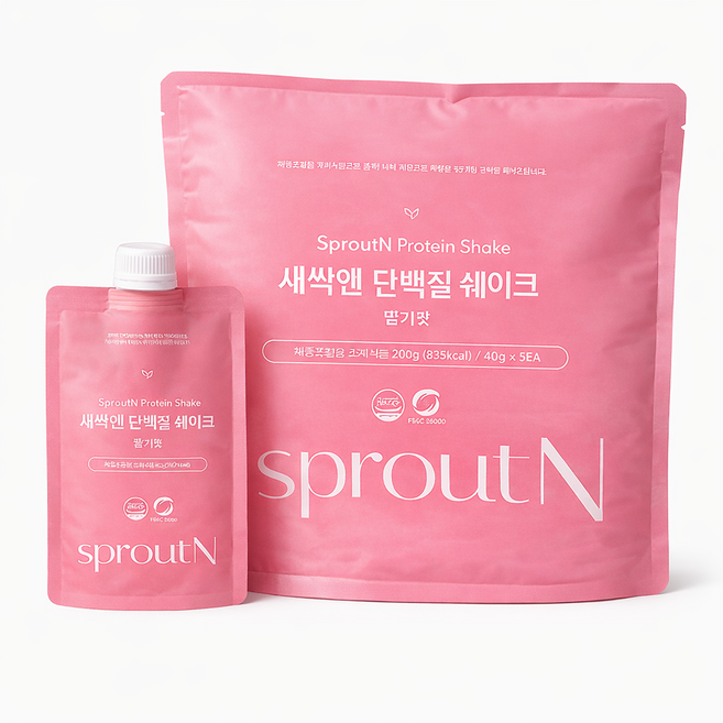 새싹앤 체중조절식 단백질 쉐이크 딸기맛, 1개, 딸기맛 200g