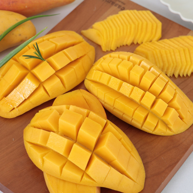 [한정판매] 고당도 프리미엄 항공통관 태국 황제 골드 망고 무지개 망고, 1세트, 태국 황제 망고 2kg 5-8과