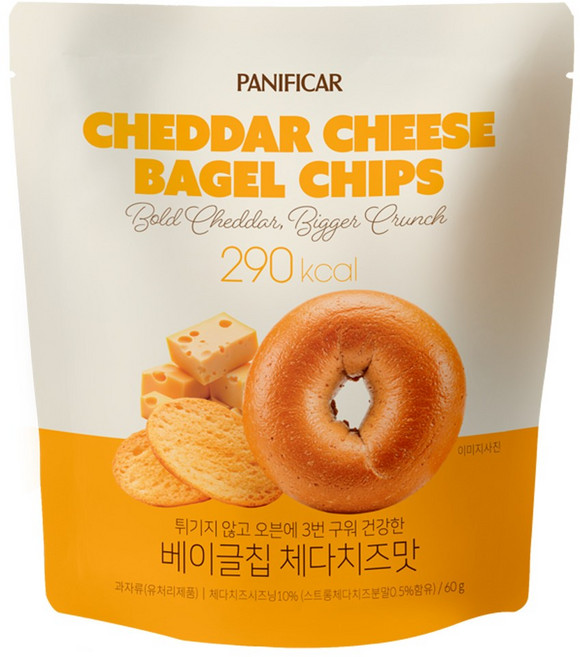 모두의식탁 체다치즈 베이글칩, 1개, 60g