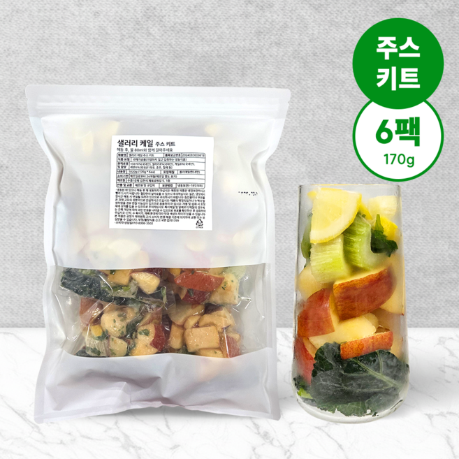 샐러리 케일 주스 키트 170g, 6개