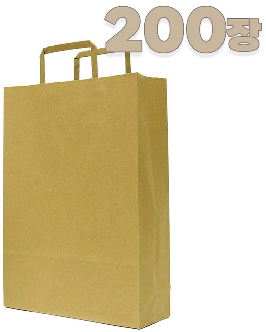 애브리플러스 크라프트 종이쇼핑백 종이가방 10개 50개 100개 200개, 200장