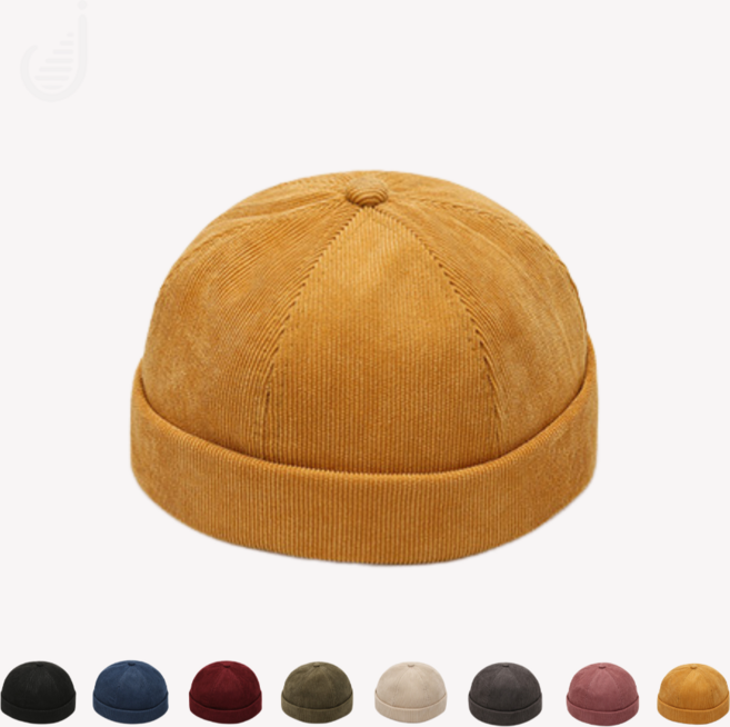 EVLV 코듀로이 와치캡 숏 비니