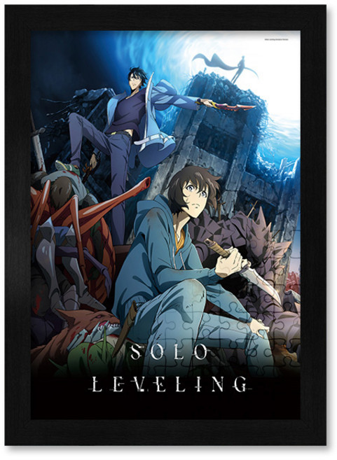 나 혼자만 레벨업 직소 퍼즐+액자 세트 애니메이션 500피스, 액자색상선택, 1세트