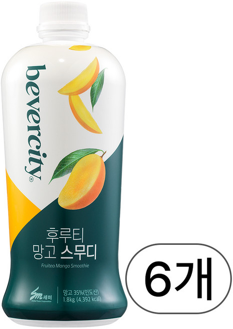 세미 망고 스무디 후루티 1.8kg, 6개
