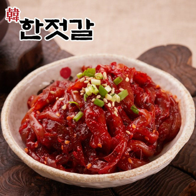 한젓갈 신선한 국내산 오징어젓 맛있는 밥반찬, 400g, 1개