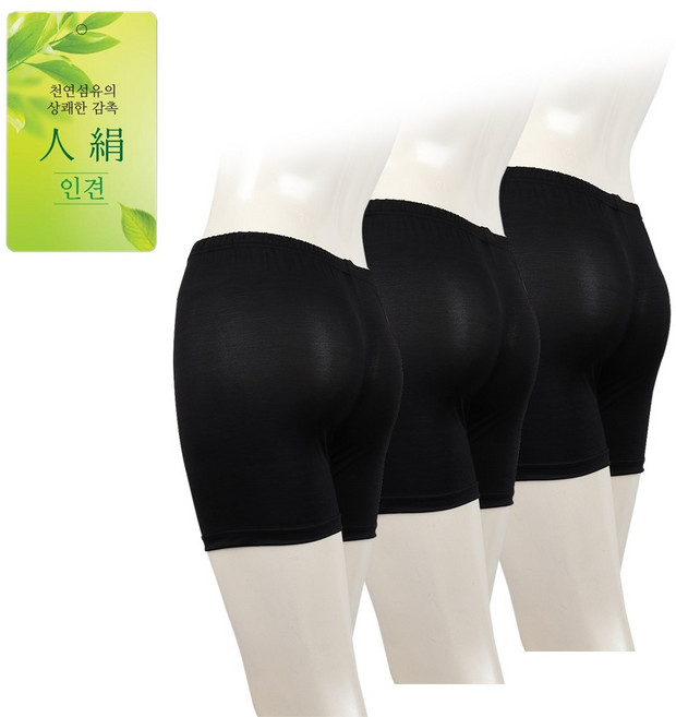 국내산 인견 여성 3부속바지 3매 여자속옷