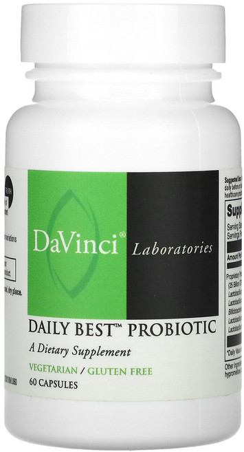 DaVinci Laboratories 데일리 베스트 프로바이오틱 캡슐 60정 Laboratories (다빈치 래보라토리스), 상세페이지 참조, 1개