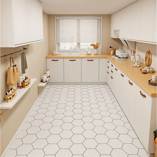 대형 가죽 5mm 주방 욕실 발매트 미끄럼방지 방수 다용도 커팅 가능 매트, A002, 1개