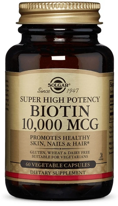 솔가 비오틴 10 000mcg 베지터블 캡슐, 60정, 1개 - 쿠팡