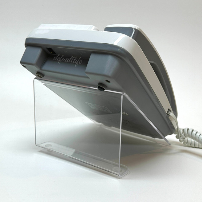 전화기받침대 전화기 거치대 사무실 병원 회사 유선 전화 투명 아크릴, 소형, 1개