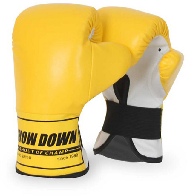 유소년 어린이 복싱 글러브 키즈 미니 복싱 글러브 연습 훈련, 옐로우, 1개