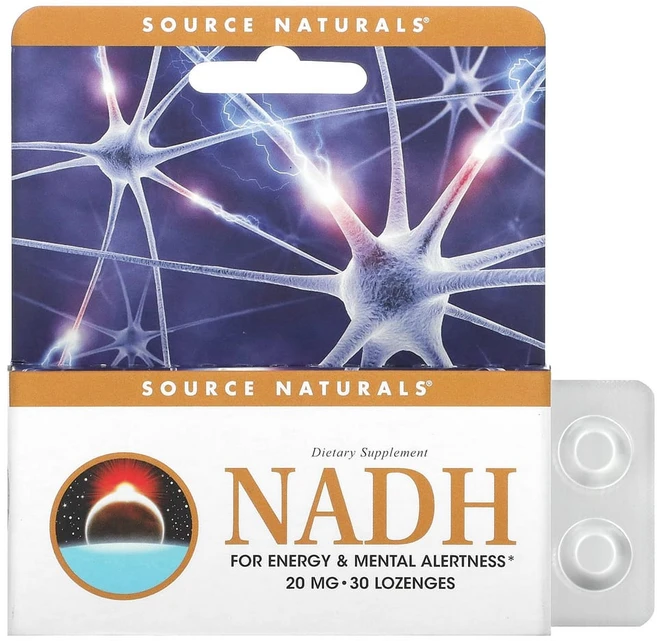 소스네츄럴스 NADH 20 밀리그램 30 설하정, 120g, 1개, 30정 - 쿠팡