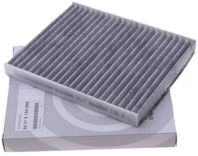 64319194098 자동차 캐빈 필터 에어 BMW E70 E71 E72 F15 F16 F85 F86 X5 25d 35i X6 활성 탄소 캐빈 에어 필터 64119382886, 1.1Pcs, 1개