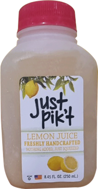 나탈리스 저스트 픽 레몬 착즙액, 250ml, 4개