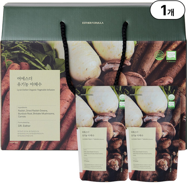 본사직영 여에스더 유기농 야채수, 1개, 1.8L