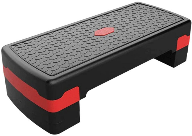 마르크첸 스포츠 스텝박스 3단 헬스소품 에어로빅, 레드/블랙