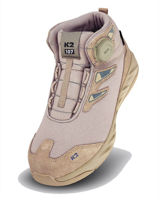 KCS인증 6인치 다이얼 베이지 K2 안전화 논슬립 세제1등급 오일2등급 코드라메쉬 소재 내구성 경량성 통기성 우수