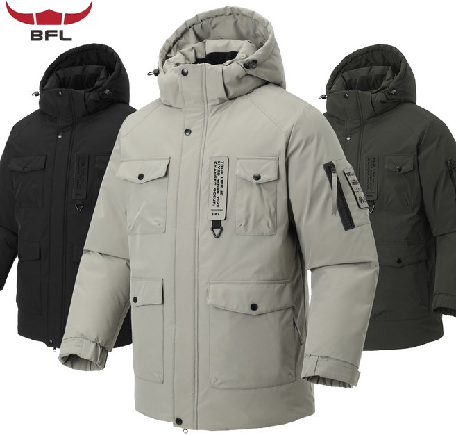 샤인힐즈 겨울 버팔로 BFL 고급 멀티포켓 건빵 카고 야상 웰론 후드 패딩점퍼 BF7100