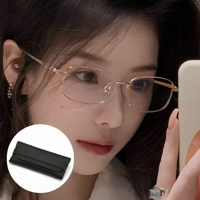 티타늄 초경량 긱시크 안경+케이스