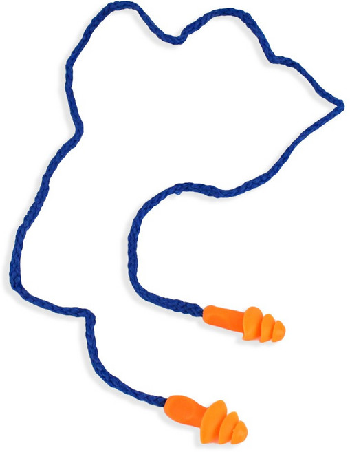 끈달린 실리콘 귀마개, 1개, 1개입