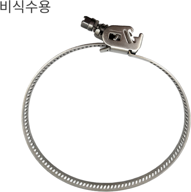[고강도 스텐 호스밴드 100mm] 호스 배관 연결 클램프 덕트몰 4인치 SUS, 2개