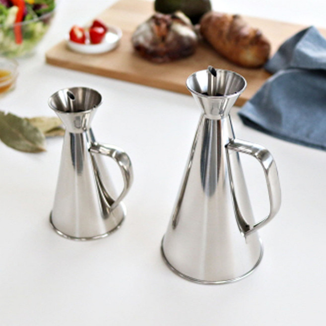 스테인레스 오일병 소스통 간장병 오일디스펜서 소분용기 양념병, 1개, 250ml