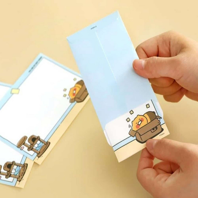 LM6 춘식이 미니 편지지 특별한편지 남자친구편지, 블루