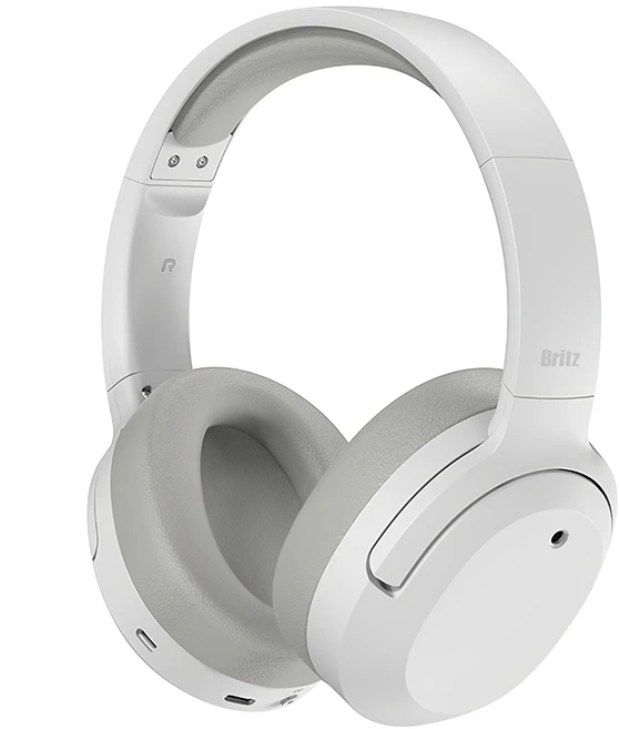 브리츠 ANC 블루투스 스테레오 헤드폰, White, BT4000 ANC