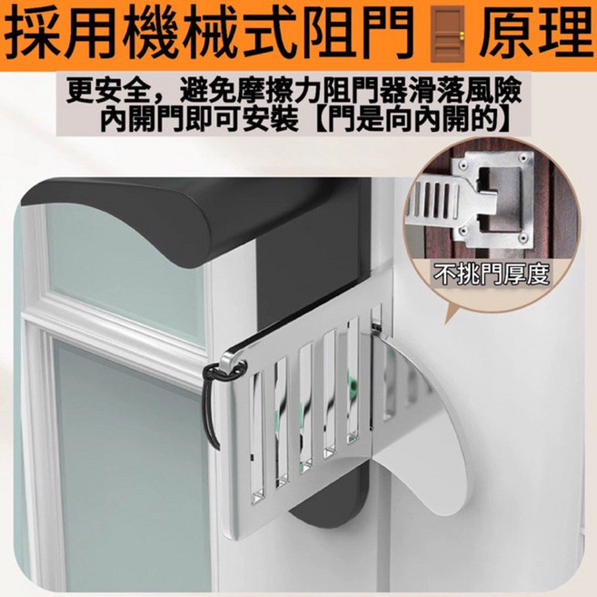 不鏽鋼阻門器 門鎖 喇叭鎖 隱形門鎖 安全門扣鎖, 1個